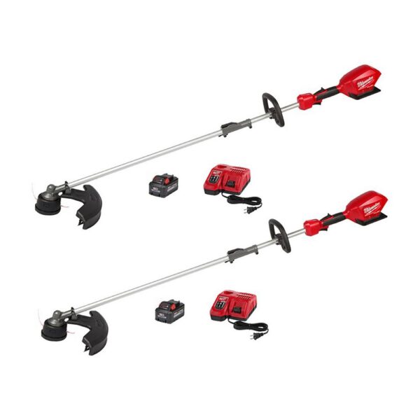 Milwaukee M18 FUEL 18-Volt Lithium-Ion Brushless Cordless QUIK-LOK String Trimmer Kit with Two 8.0 Ah Batteries (2-Tool)