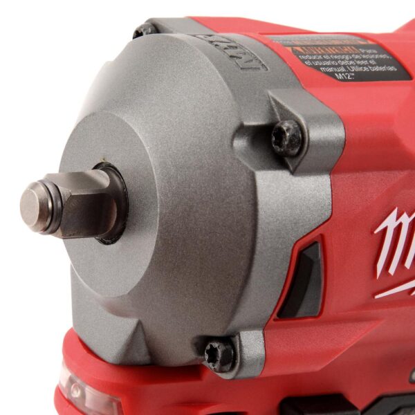 Milwaukee M12 FUEL 12-Volt Stubby 3/8 in. Lithium-Ion Brushless Cordless Impact Wrench with M12 2.0Ah Battery