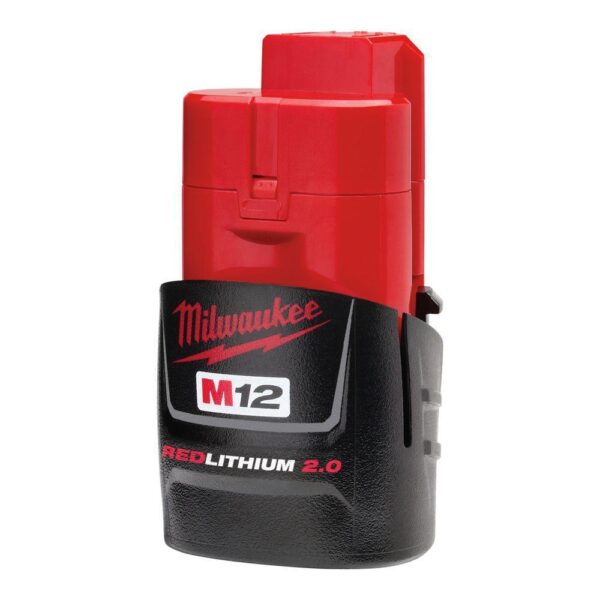 Milwaukee M12 FUEL 12-Volt Stubby 3/8 in. Lithium-Ion Brushless Cordless Impact Wrench with M12 2.0Ah Battery