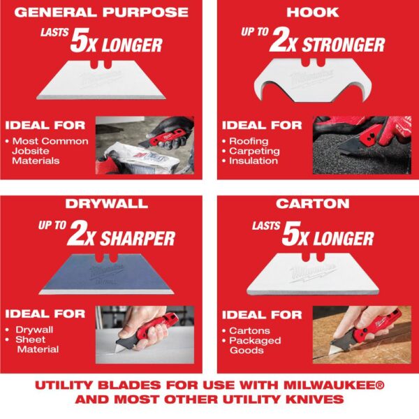 Milwaukee General Purpose Utility Blade (50-Pack)