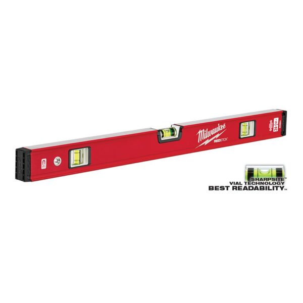 Milwaukee 24 in./48 in. REDSTICK Magnetic Compact Box Level Set with 10 in. 360-Degree Locking Die Cast Torpedo Level