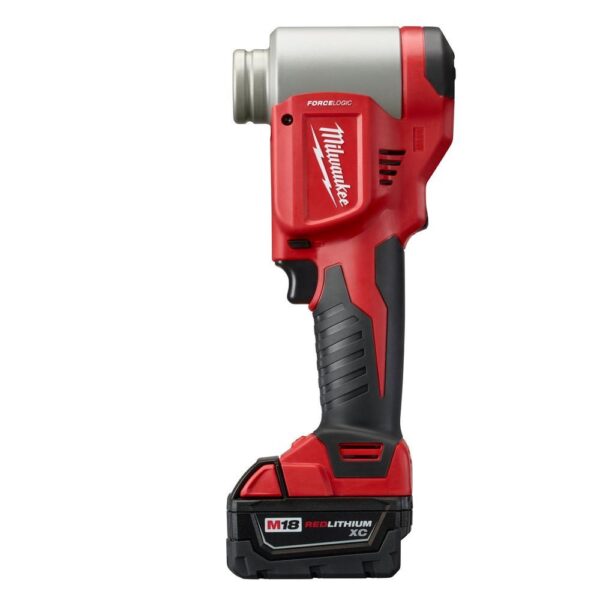 Milwaukee M18 18-Volt Lithium-Ion Cordless FORCE LOGIC Knockout Kit with (2) 3.0Ah Batteries, Charger, Hard Case