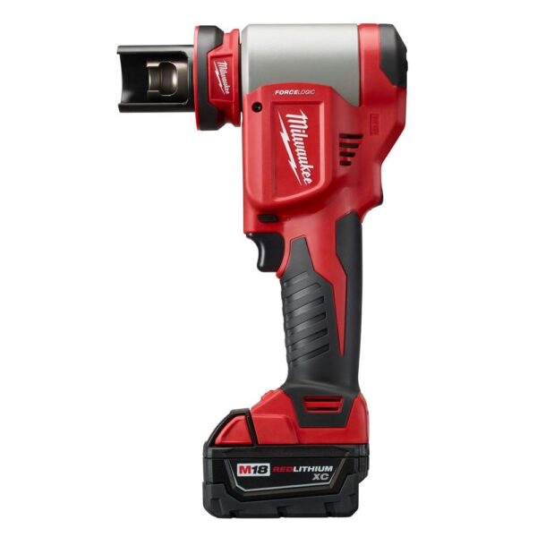 Milwaukee M18 18-Volt Lithium-Ion 1/2 in. to 4 in. Force Logic High Capacity Cordless Knockout Tool Kit with FUEL Bandsaw