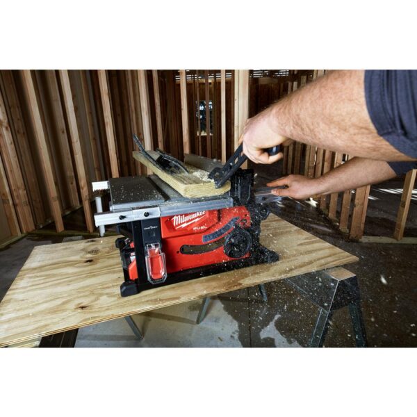 Milwaukee M18 FUEL 18-Volt Lithium-Ion Brushless 10 in. Cordless Dual Bevel Sliding Compound Miter Saw with 8-1/4 in. Table Saw