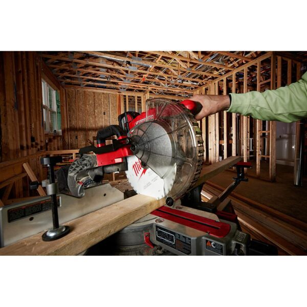 Milwaukee M18 FUEL 18-Volt Lithium-Ion Brushless Cordless 10 in. Dual Bevel Sliding Compound Miter Saw Kit with Extra Blade