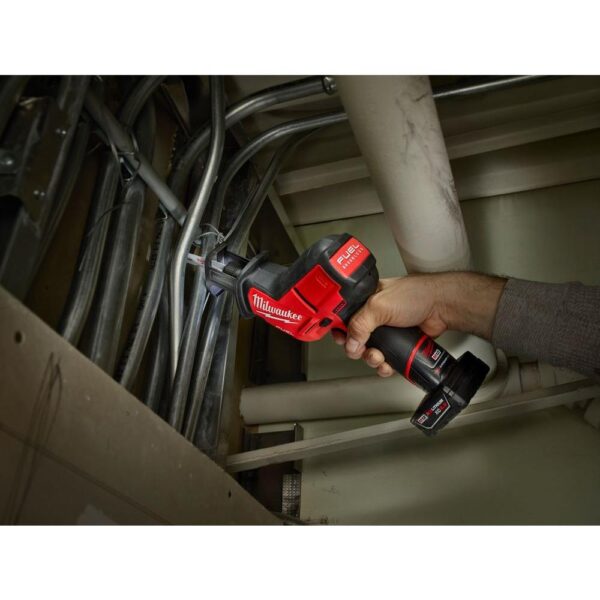 Milwaukee M12 FUEL 12-Volt Lithium-Ion Cordless Oscillating Multi-Tool and HACKZALL with two 3.0 Ah Batteries