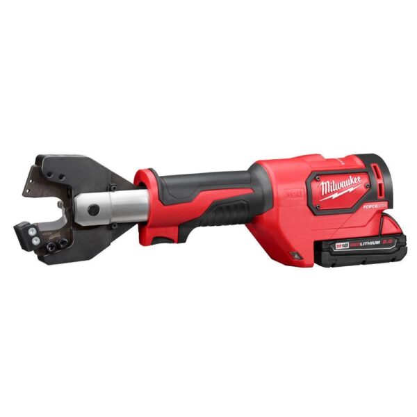 Milwaukee M18 18-Volt Lithium-Ion Cordless Cable Cutter With Steel Jaws with(1) 2.0Ah Battery, Charger, Tool Bag