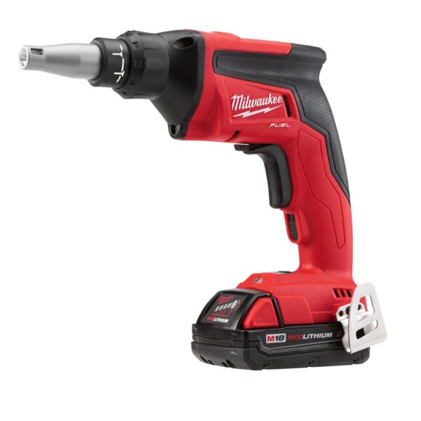 Milwaukee M18 FUEL 18-Volt Lithium-Ion Brushless Cordless Drywall Screw Gun Compact Kit with M18 Cutout Tool