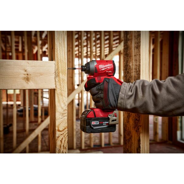 Milwaukee M18 FUEL 18-Volt Lithium-Ion Brushless Cordless Combo Kit (5-Tool) with  M18 FUEL Mid Torque 1/2 in. Impact Wrench