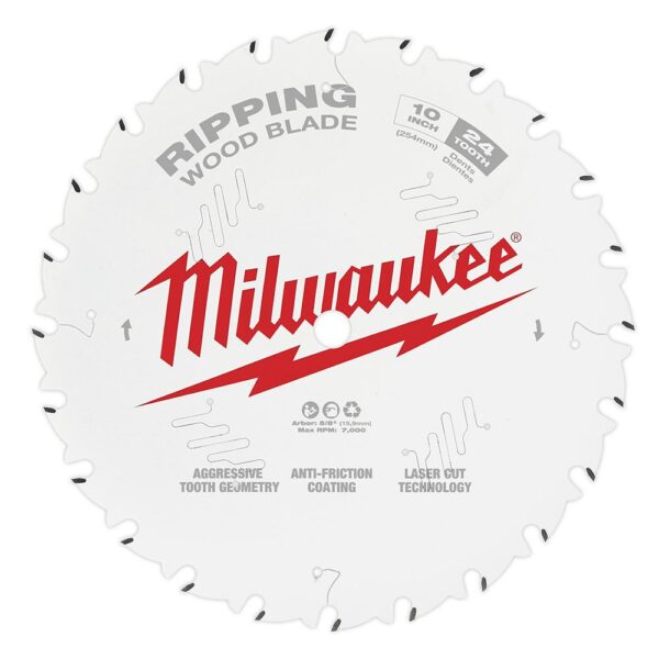 Milwaukee 10 in. x 24-Tooth Ripping Circular Saw Blade