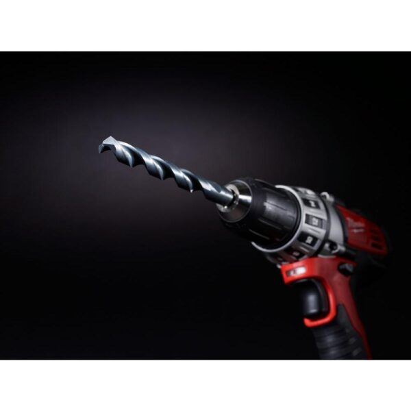 Milwaukee 1/8 in. x 12 in. Thunderbolt Aircraft Length Black Oxide Drill Bit