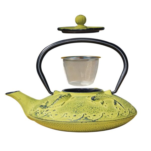 Old Dutch Agon Koi 3.12-Cup Teapot in Moss Green