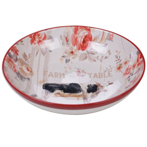Certified International Farmhouse Multi-Colored 13 in. Serving/Pasta Bowl