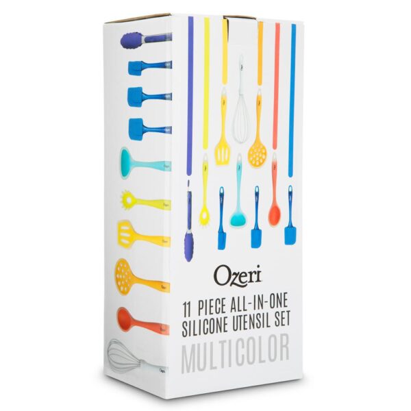 Ozeri 11-Piece All-In-One Silicone Utensil Set in Multicolor