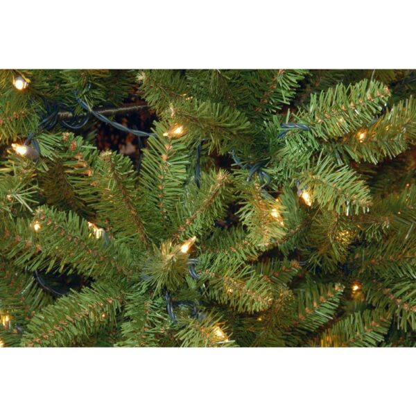 National Tree Company 7.5 ft. PowerConnect Kingswood Fir Slim Artificial Christmas Tree with Dual Color LED Lights