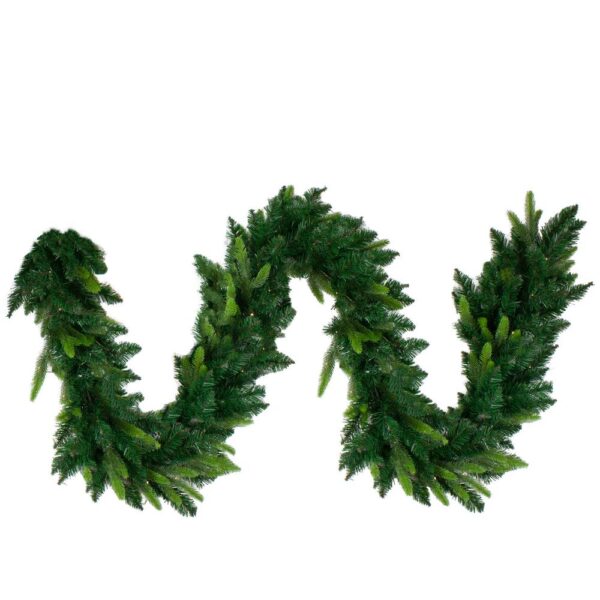 Northlight 9 ft. x 10 in. Pre-lit LED Gunnison Pine Artificial Christmas Garland with Clear Lights