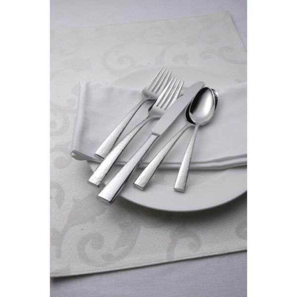 Oneida Chef's Table Hammered 18/0 Stainless Steel Dessert/Salad Forks (Set of 12)