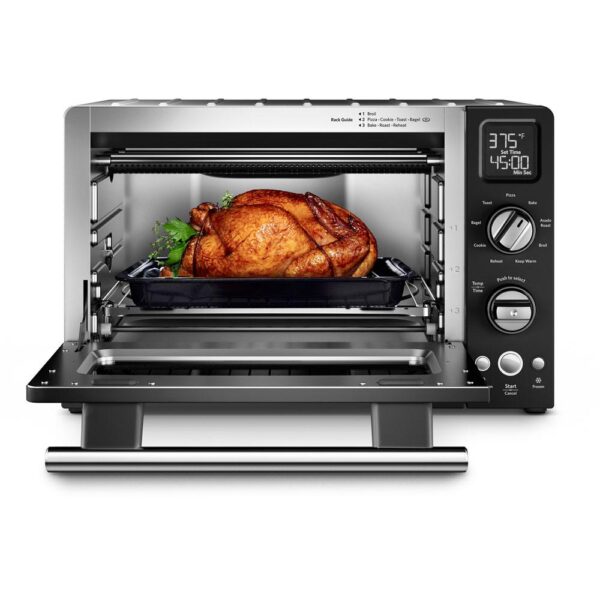 KitchenAid 2000 W 4-Slice Onyx Black Convection Toaster Oven with Non-Stick Pan, Broiling Rack and Cooling Rack