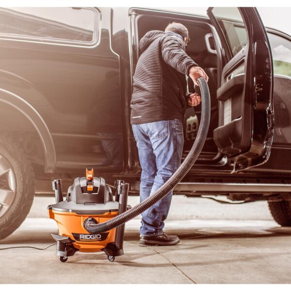 RIDGID 6 Gal. 3.5-Peak HP NXT Wet/Dry Shop Vacuum with Filter, Hose, Wands, Utility Nozzle, Crevice Tool and Dusting Brush