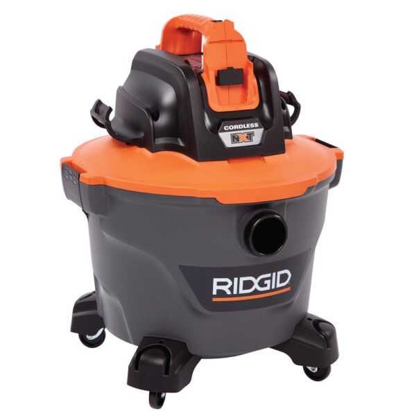 RIDGID 9 Gal. Cordless Wet/Dry Shop Vacuum with Two 18-Volt OCTANE 3.0 Ah Lithium-Ion Batteries and Charger