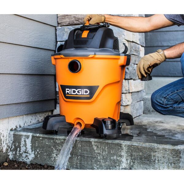 RIDGID 12 Gal. 5.0-Peak HP NXT Wet/Dry Shop Vacuum with Filter, Hose, Accessories and Additional 20 ft. Tug-A-Long Hose