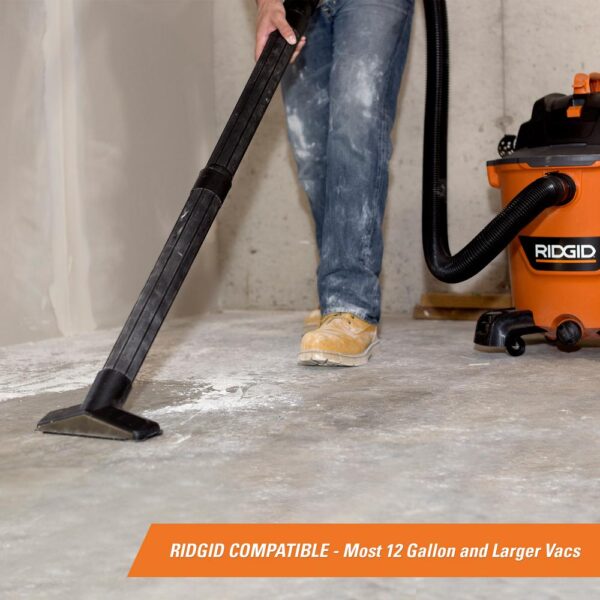 RIDGID 12 Gal. 5.0-Peak HP NXT Wet/Dry Shop Vacuum with Filter, Hose, Accessories, OSHA and HEPA Filtration Kit