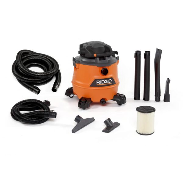 RIDGID 16 Gal. 6.5-Peak HP NXT Wet/Dry Shop Vacuum with Detachable Blower, Filter, 7 ft. Hose, 20 ft. Hose and Accessories