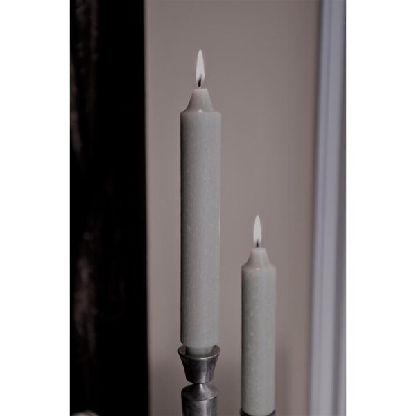 ROOT CANDLES 9 in. Timberline Collenette Platinum Dinner Candle (Box of 4)