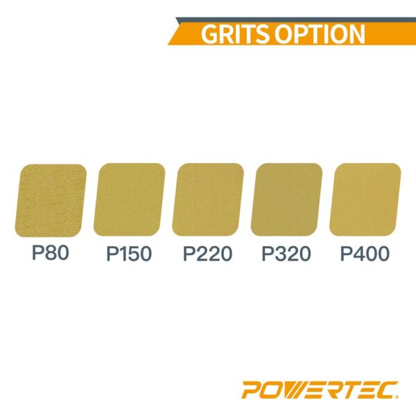 POWERTEC 6 in. 220-Grit Aluminum Oxide PSA Sanding Disc Roll (100-Pack)