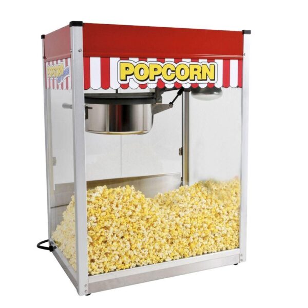 Paragon Classic Pop 14 oz. Red Stainless Steel Countertop Popcorn Machine
