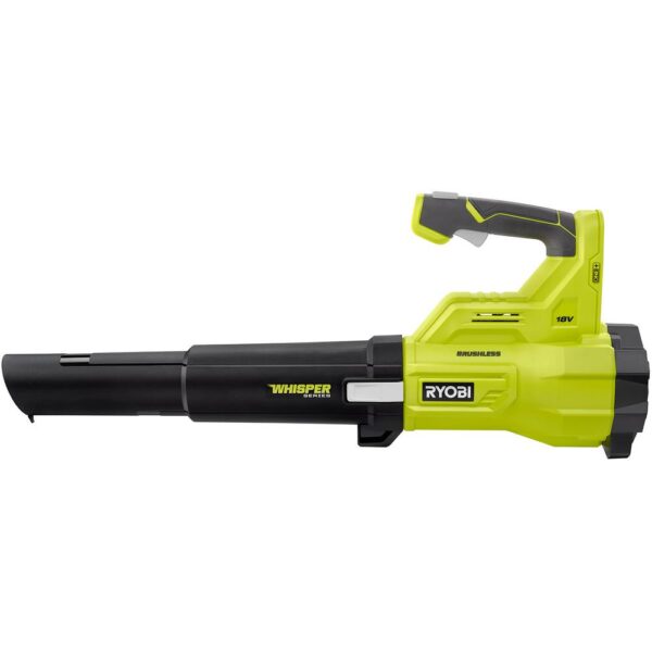 RYOBI ONE+ 18-Volt Cordless Attachment Capable Brushless String Trimmer and Leaf Blower, 4.0 Ah Battery and Charger Included