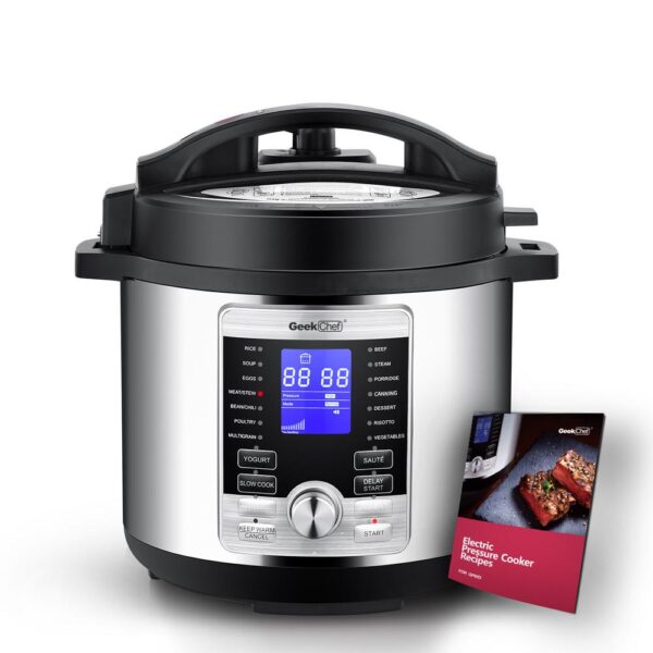 Boyel Living 6 Qt. Stainless Steel 17-in-1 Multi-Use Electric Pressure Cooker with Stainless Steel Inner Pot