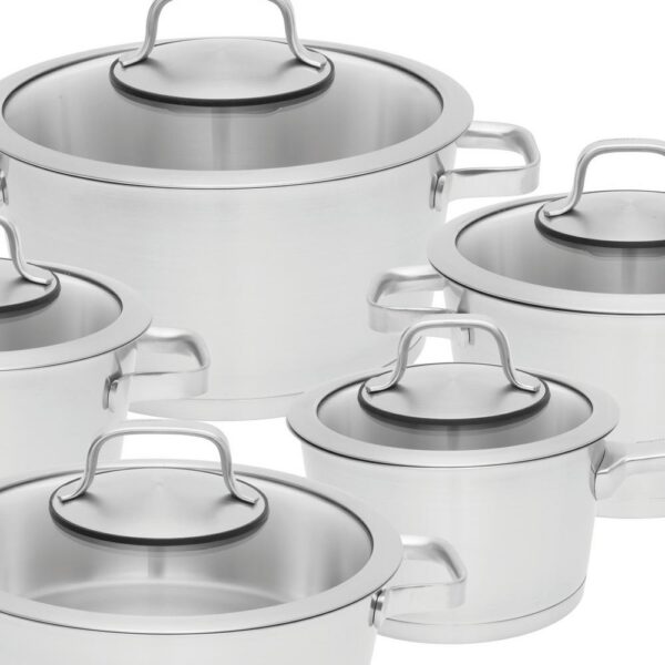 BergHOFF Essentials Manhattan 10-Piece Stainless Steel Cookware Set