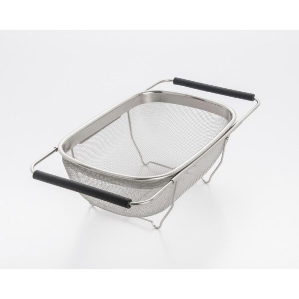 ExcelSteel 11 in. Over The Sink Mesh Strainer with Extendable Handles