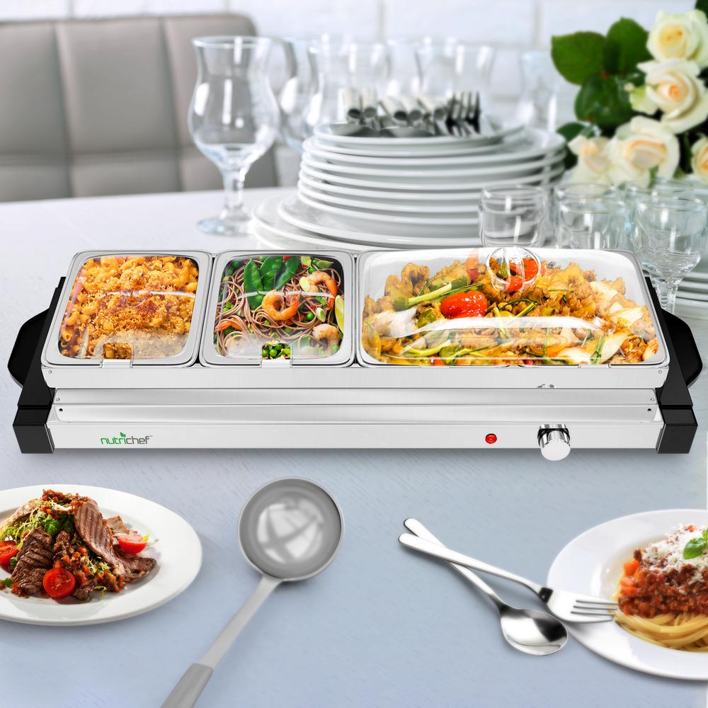 Megachef Electric Food Warming Tray With Adjustable Temperature