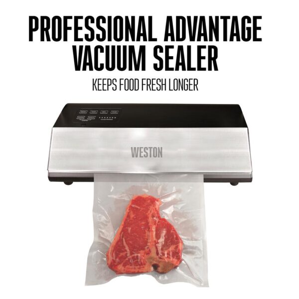 Weston Professional Advantage Stainless Steel Food Vacuum Sealer