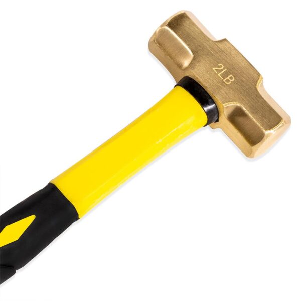 Stark 2 lbs. Brass Sledge Hammer with Fiberglass Handle