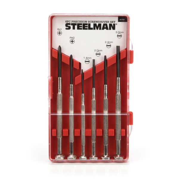 Steelman Precision Phillips and Slotted Screwdriver Set (6-Piece)