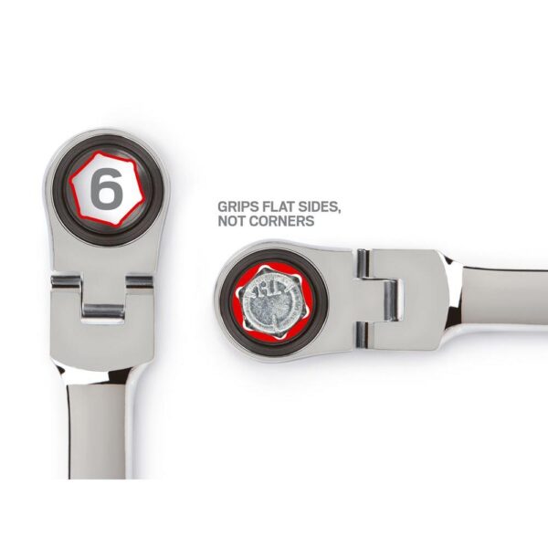 TEKTON 13/16 in. Flex-Head Ratcheting Combination Wrench
