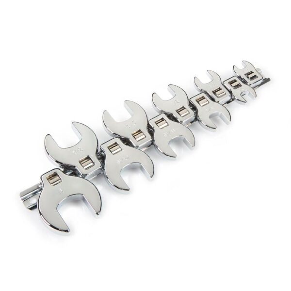 TEKTON 3/8 in. Drive 3/8-1 in. Crowfoot Wrench Set (10-Piece)