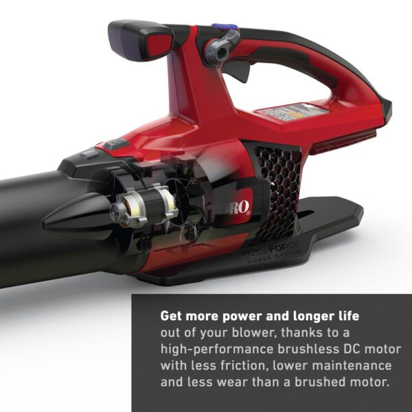 Toro 115 MPH 605 CFM 60-Volt Max Lithium-Ion Brushless Cordless Leaf Blower - 2.5 Ah Battery and Charger Included
