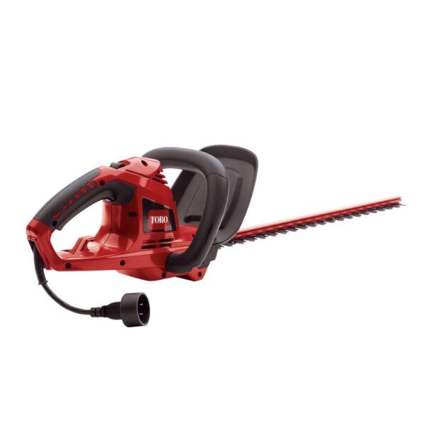 Toro 22 in. 4.0-Amp Electric Corded Hedge Trimmer, Gripped Handle with Dual Action Blades