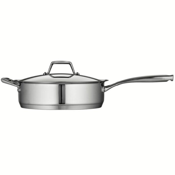 Tramontina Gourmet Prima 5 qt. Stainless Steel Saute Pan with Lid