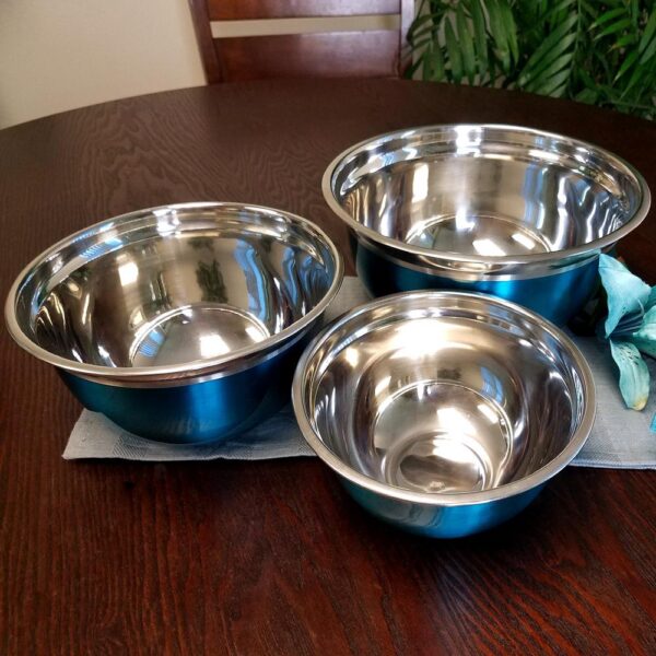 Oster Rosamond 3-Piece Stainless Steel Mixing Bowl Set