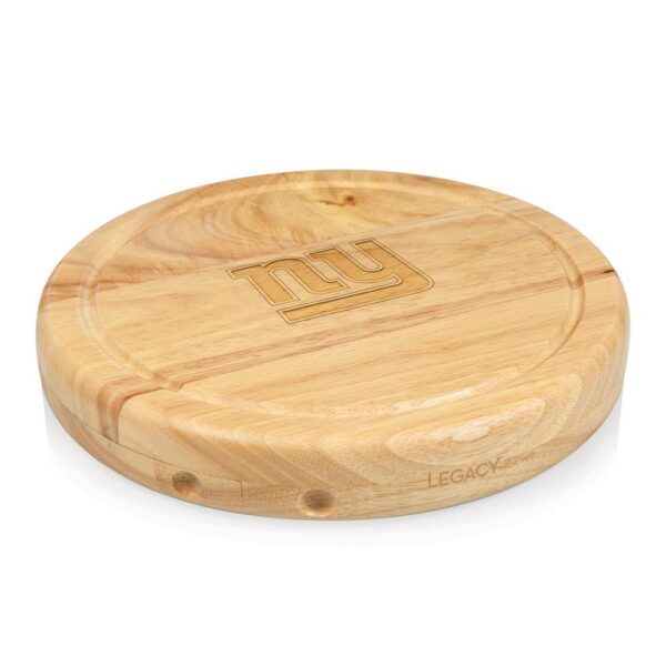 TOSCANA New York Giants Circo Wood Cheese Board Set with Tools