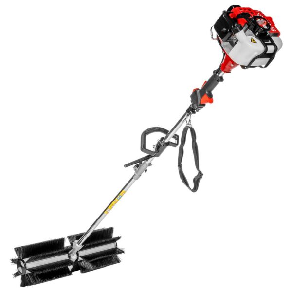 XtremepowerUS 43 cc 24 in. Portable Gas Power Brush Snow Sweeper