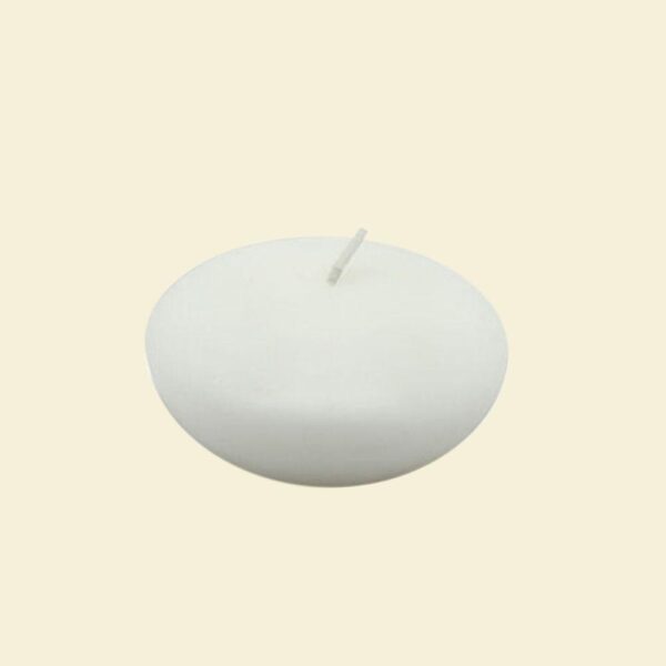 Zest Candle 3 in. White Floating Candles (Box of 12)