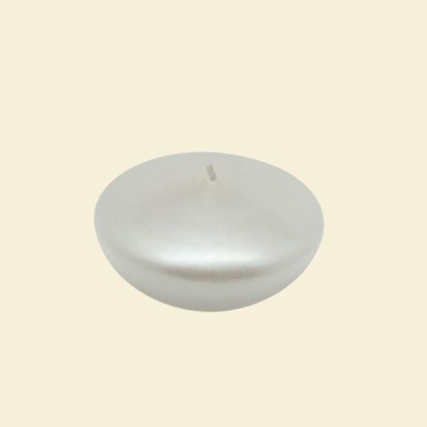 Zest Candle 3 in. Pearl White Floating Candles (Box of 12)